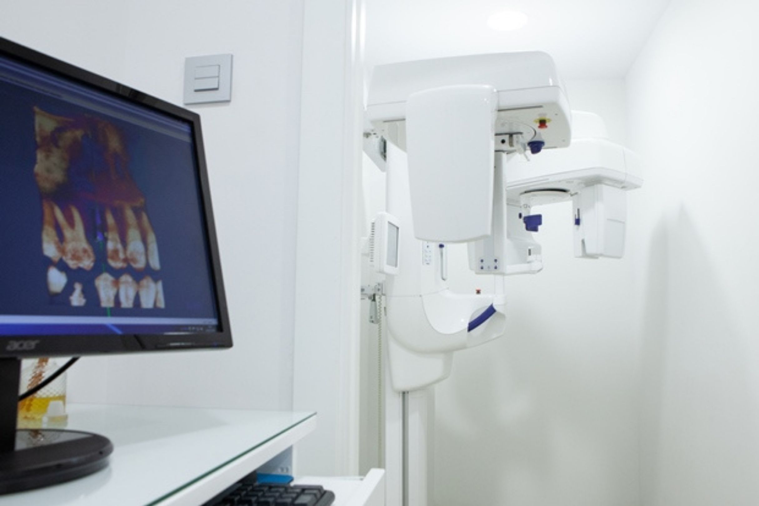 Equipo de radiología panorámica de la clínica
